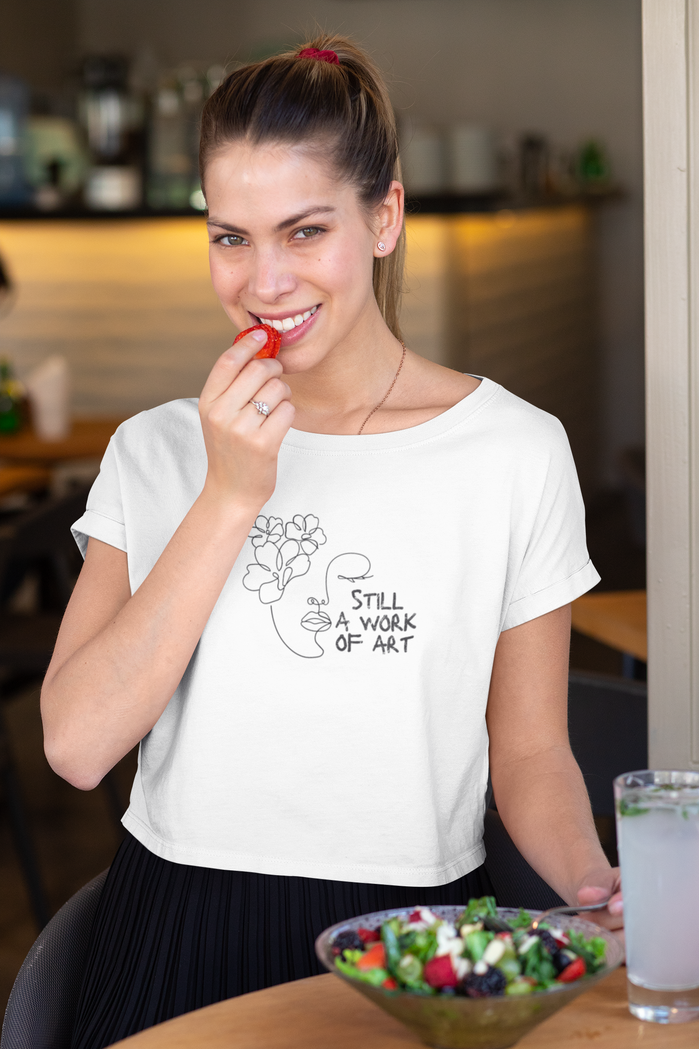 Still a Work of Art Feminine Crop Top