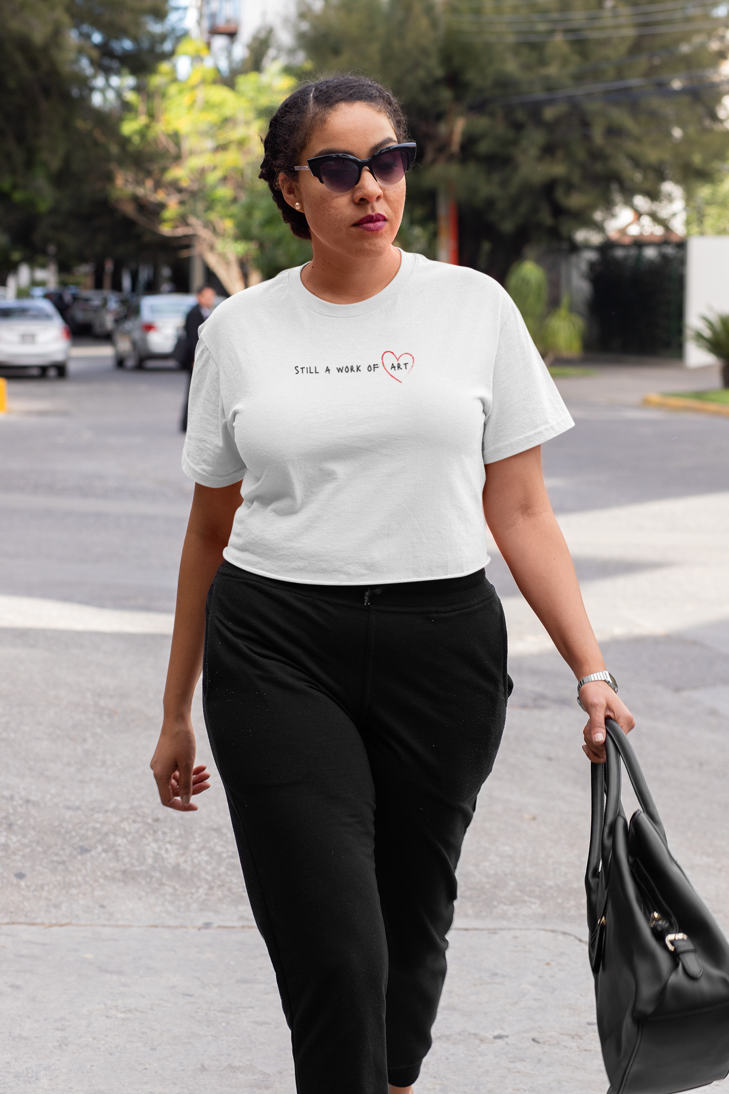 Still a Work of Art Crop Top