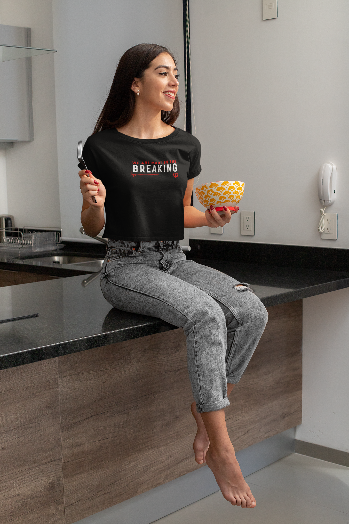 We are made in the Breaking Crop Top