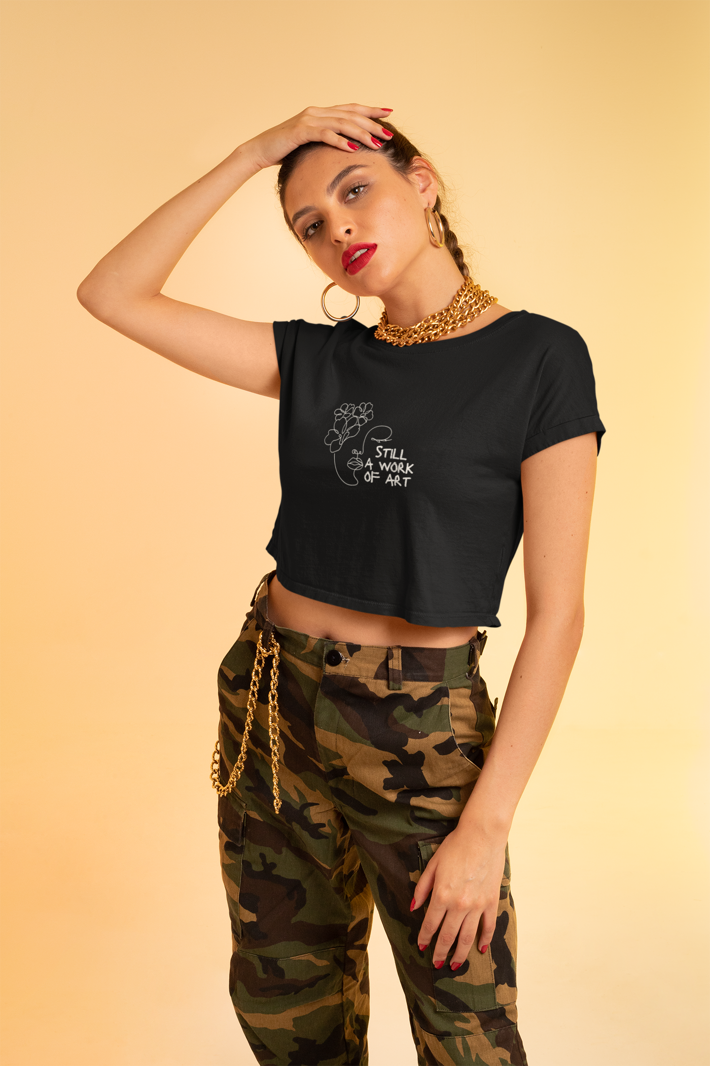 Still a Work of Art Feminine Crop Top